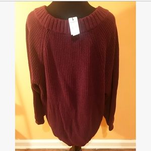 Express Sweaters - Express Burgundy Sweater Express Sweaters - Express Burgundy Sweater